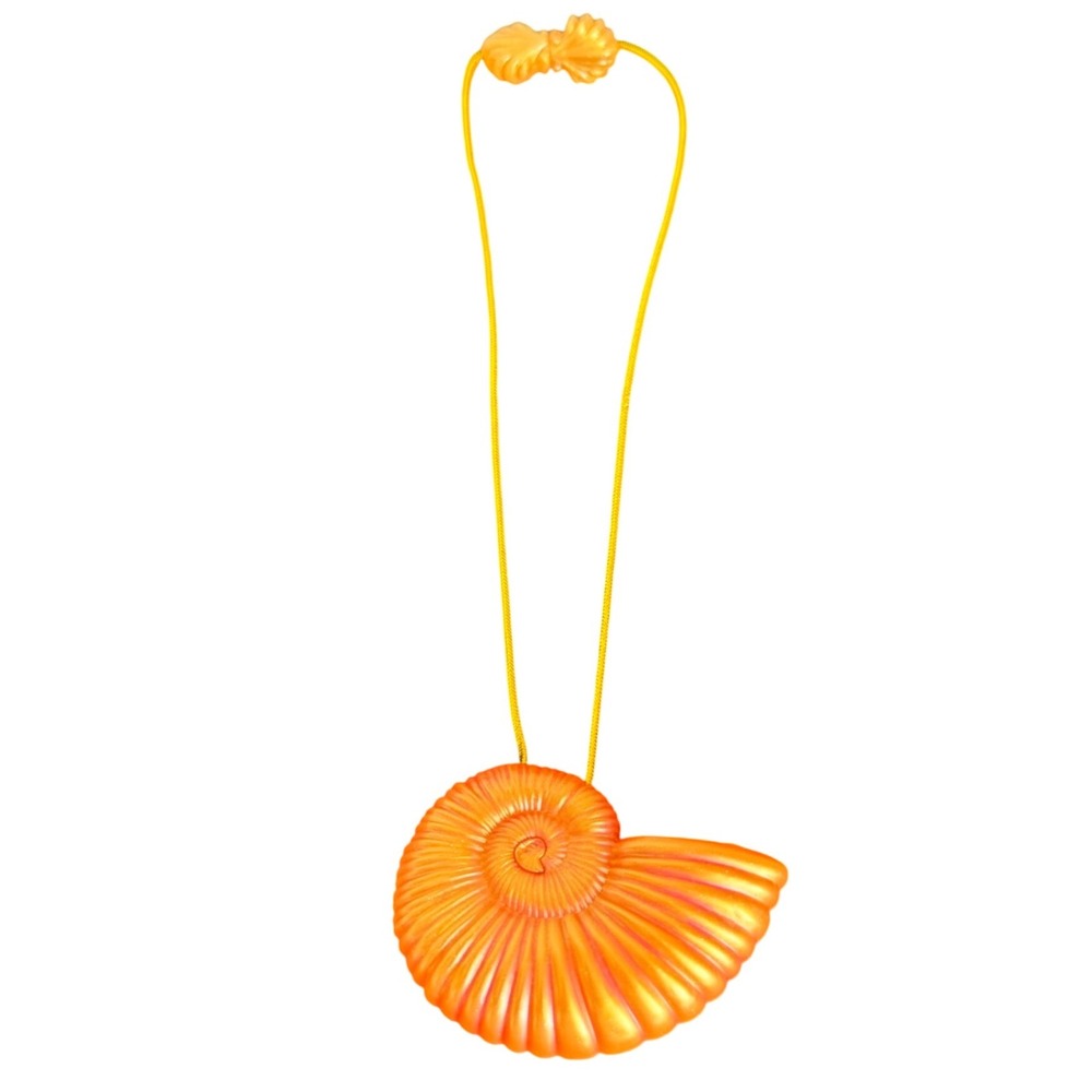 Disney Ursula Shell Necklace Kids OS Orange Light Up Sound The Little Mermaid